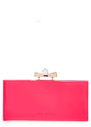 Ted Baker 'Franny' Patent Leather Matinee Wallet