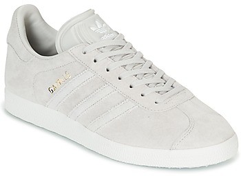 ladies white adidas gazelle trainers