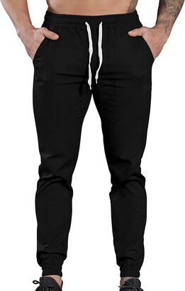 BIISDOST Fashion Men's Sports Jogging Fitness Trousers Casual Loose Jogging  Bottoms Fabric Trousers Men's Elegant - ShopStyle