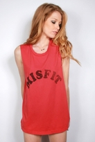 Thumbnail for your product : Rebel Yell Mistfits Cut Off Tee in Red