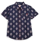 Thumbnail for your product : True Religion Boy's Ikat Print Poplin Shirt
