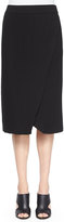 Thumbnail for your product : Eileen Fisher Faux-Wrap Pencil Skirt, Black