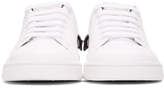 Thumbnail for your product : Valentino White and Black Garavani VLogo Backnet Sneakers