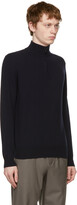 Thumbnail for your product : Loro Piana Navy Cashmere Half-Zip Sweater