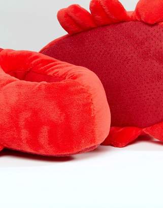 ASOS Lobster Slippers In Red