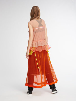 DKNY Runway Sleeveless Mesh Dress
