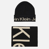 Thumbnail for your product : Calvin Klein Jeans Monogram Beanie and Scarf Gift Set