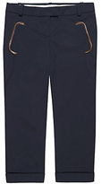 Thumbnail for your product : Chloé Faux Leather Trim Cropped Trousers