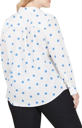 Foxcroft The Hampton Flirty Dot Button-Up Shirt