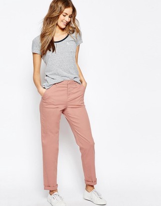 ASOS Casual Chino Trousers With Roll Hem