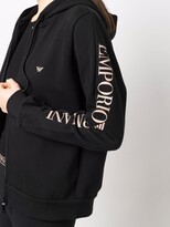 Thumbnail for your product : Emporio Armani Logo-Print Sleeve Hoodie