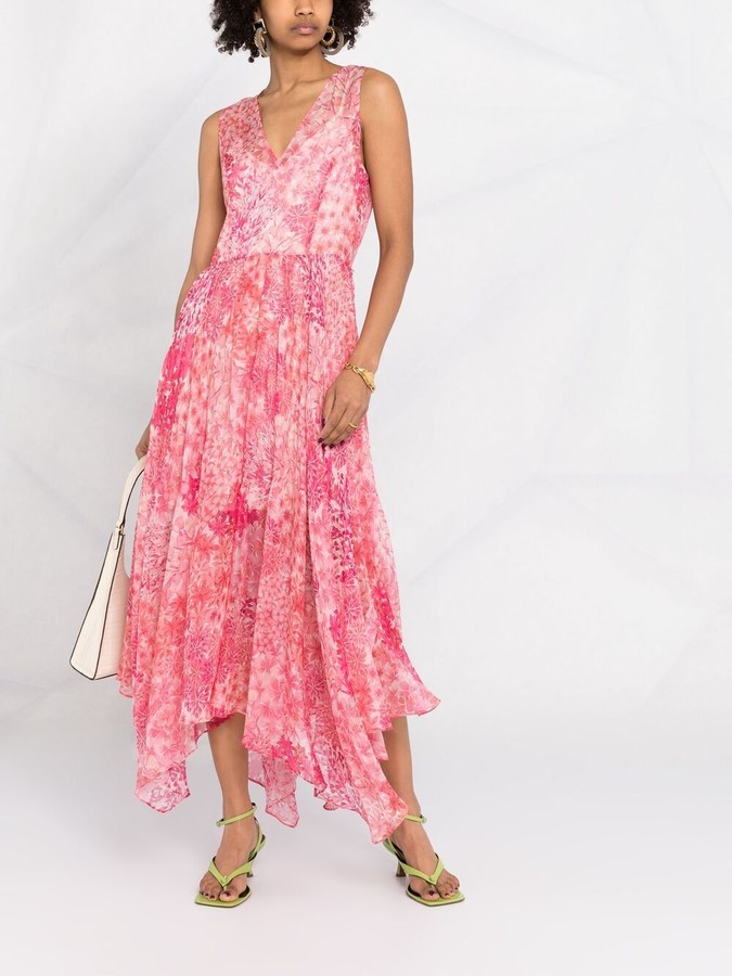 Twin-Set Floral Creponne Maxi Dress - ShopStyle