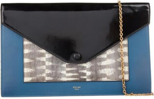 Celine Large Pocket Wallet on Chain - ShopStyle