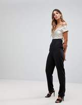 Thumbnail for your product : Wal G Jumpsuit With Metallic Bardot Top