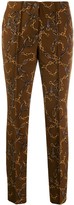 Thumbnail for your product : Cambio Printed Slim Fit Trousers