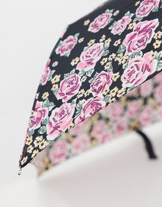 Fulton superslim umbrella in pink floral print