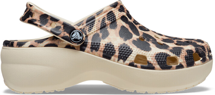 fur lined leopard crocs