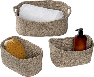 Honey-Can-Do Set of 3 Nested Cotton Baskets with Handles
