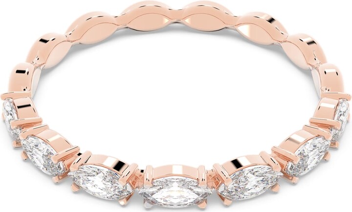 Swarovski Matrix Vittore ring Marquise cut White Rose gold-tone plated