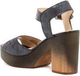Thumbnail for your product : Kelsi Dagger Brooklyn Front Metallic Leather Platform Block Heel Sandal