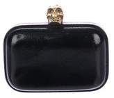 Thumbnail for your product : Alexander McQueen Leather Skull Box Clutch