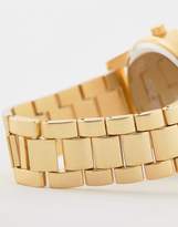 Thumbnail for your product : ASOS DESIGN interchangeable watch gift set with oversized gold tone bracelet watch and sub dials