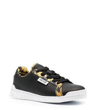 Versace Jeans Couture Baroque-Print Lace-Up Trainers