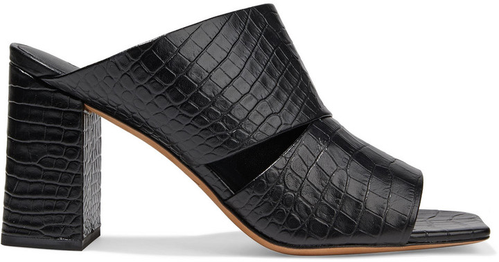 vince ripley leather mules