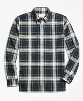 Thumbnail for your product : Brooks Brothers Blue Tartan Flannel Sport Shirt