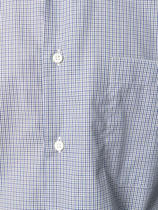 Canali embroidered fitted shirt