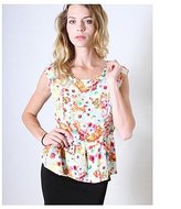 Thumbnail for your product : Leather and Sequins Lovely Little Floral Top