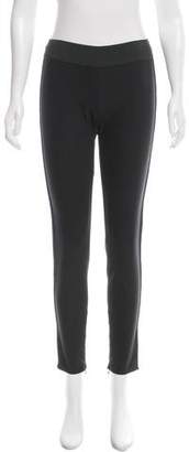 Stella McCartney Mid-Rise Embroidery-Trimmed Leggings