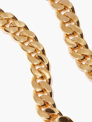Bottega Veneta Sterling Silver And Gold-tone Chain Bracelet In