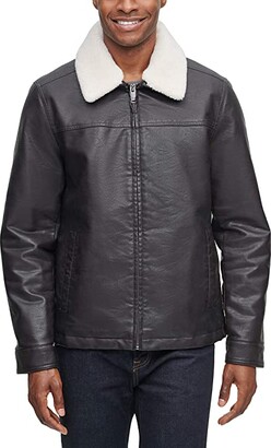 dockers men's james faux leather jacket
