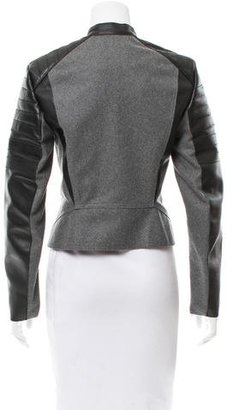 3.1 Phillip Lim Leather-Accented Moto Jacket