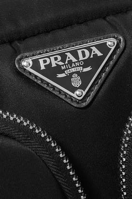 Prada Leather-trimmed Nylon Tote - Black