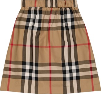 Burberry Children Vintage Check cotton poplin skirt