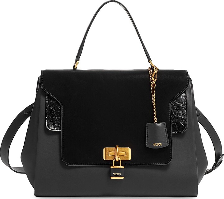 Tumi Men's Arona Textured Satchel - Black