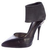Thumbnail for your product : Gianvito Rossi Ankle Strap Leather Pumps
