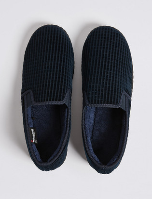 Marks and Spencer Big & Tall Corduroy Slippers with Freshfeet