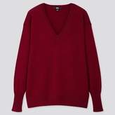 Thumbnail for your product : Uniqlo WOMEN Extra Fine Merino Relaxed V Neck Sweater