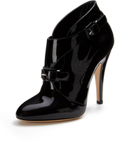 Thumbnail for your product : Casadei Buckle Front Patent Bootie