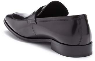 Versace Spazzolato Leather Penny Loafer