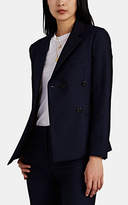 Thumbnail for your product : Barneys New York Women's Diamond-Jacquard Double-Breasted Blazer - Navy