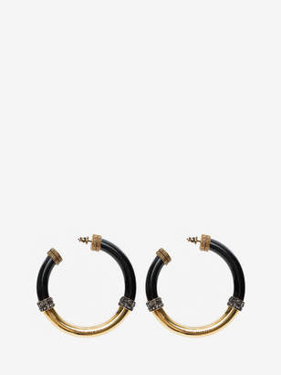 Alexander McQueen Resin Hoop Earrings