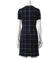 Thumbnail for your product : Sharagano Women's Sharagano Quilted Plaid Shift Dress