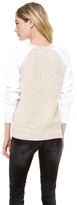 Thumbnail for your product : Rebecca Taylor Marl Blocked Pullover