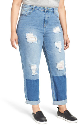 Glamorous Distressed Boyfriend Jeans (Plus Size)