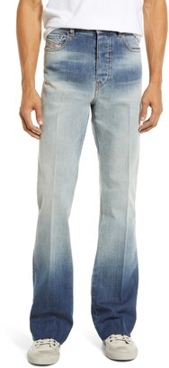 Diesel D-Jefferr Gradient Bootcut Jeans - ShopStyle
