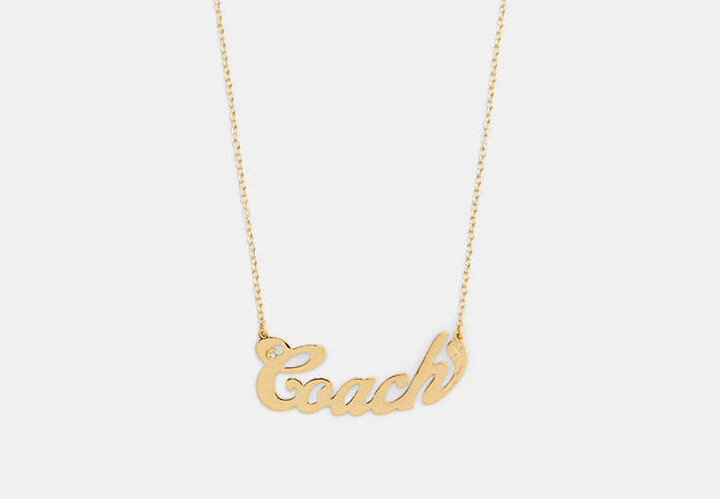 Coach Nameplate Necklace